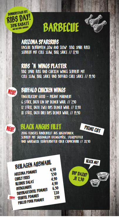 Menu Arizona Erlangen-1