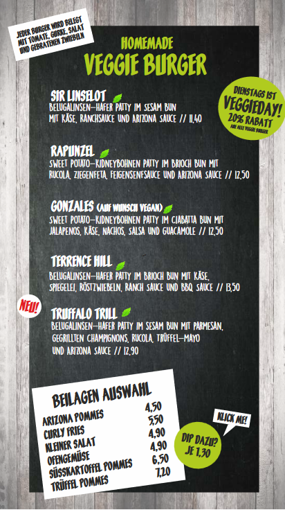 Menu Arizona Erlangen-3